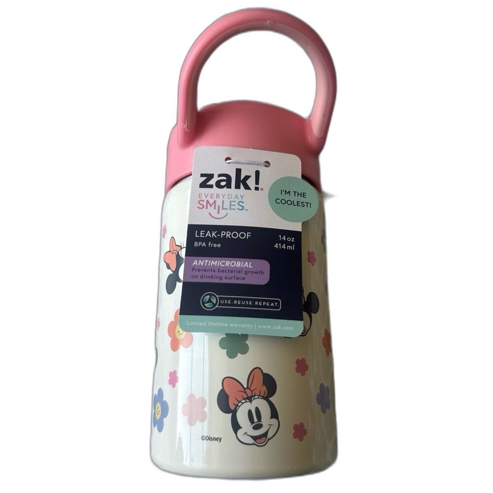 Kids Disney Minnie Mouse 14oz water bottle by Zak!